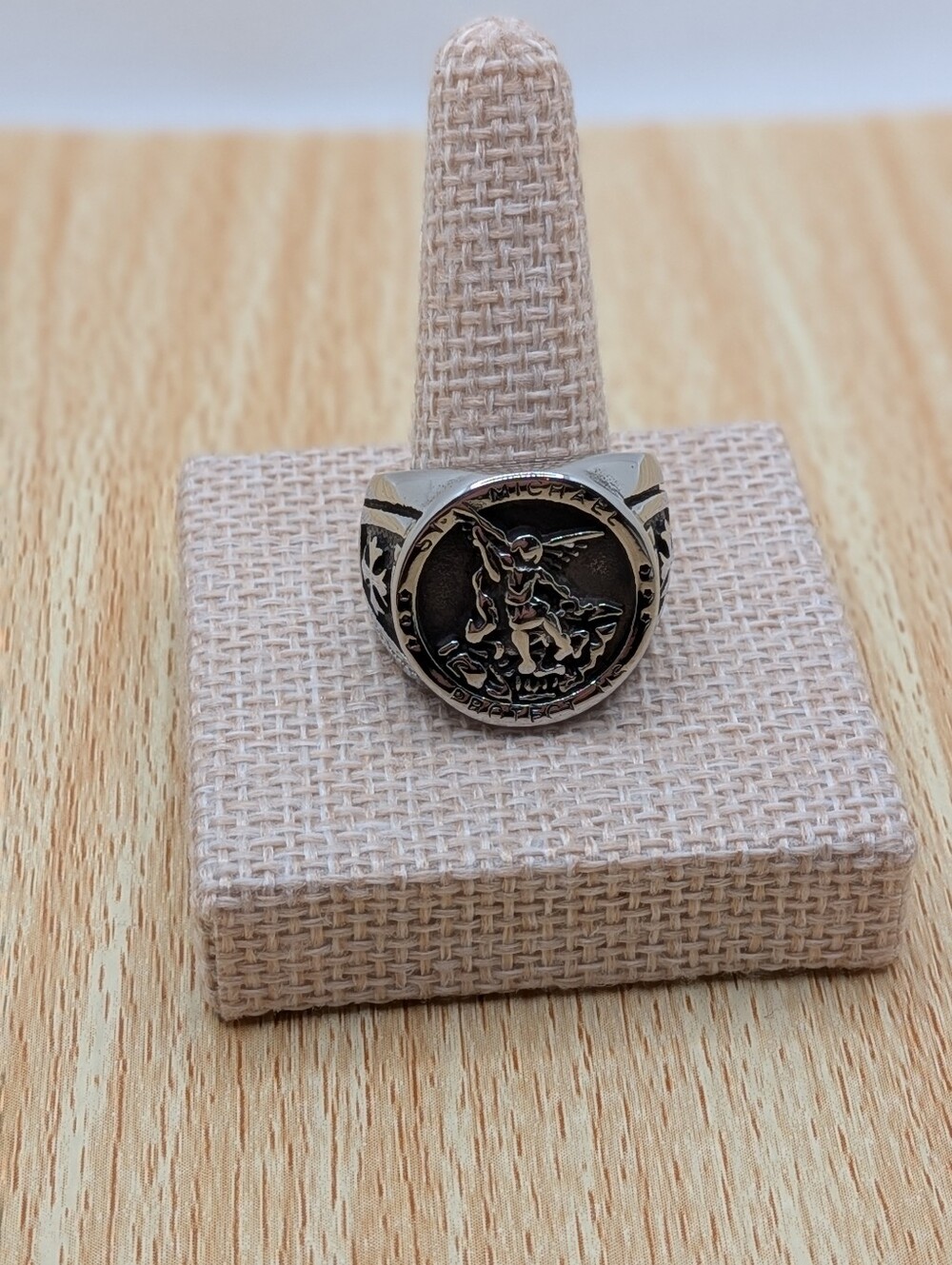 St.Michael Signet Ring - Picture 2 of 4